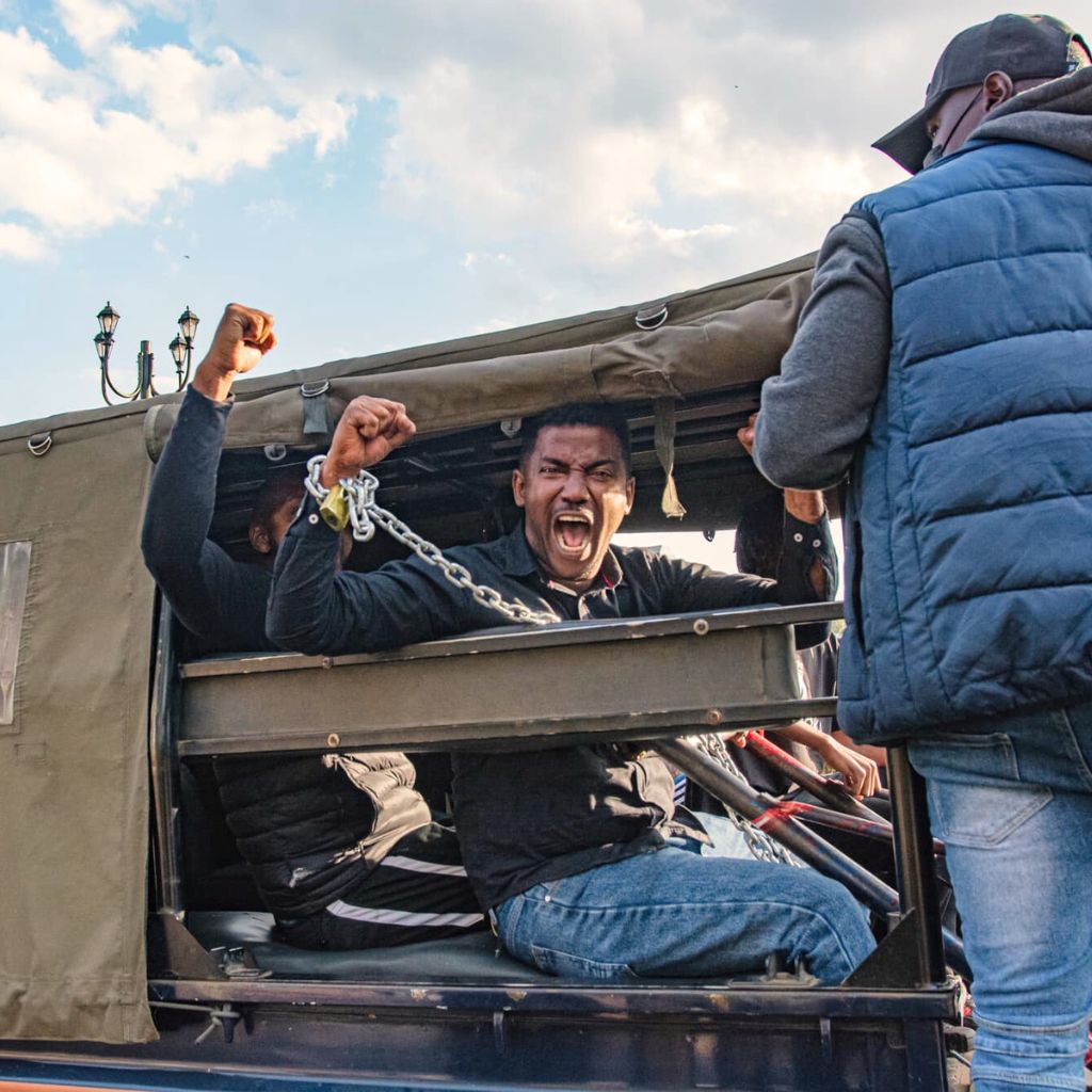 Rapid response officer at protest